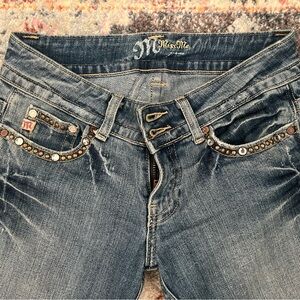 Vintage Miss Me Jeans Womens Bootcut Studded Pocket Size 26 JP400902